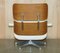 American Cherry Wood & White Leather Armchair by Charles & Ray Eame for Vitra 18