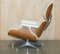 American Cherry Wood & White Leather Armchair by Charles & Ray Eame for Vitra 19