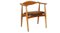 Brown Leather Ch 35 Armchair attributed to Hans J. Wegner, 1960s, Image 1