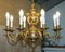 Antique French Rococo Gold Gilt Brass Eight-Branch Cherub Chandelier, 1900s 19