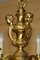 Lámpara de araña francesa rococó antigua de latón dorado con ocho brazos, década de 1900, Imagen 16