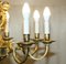 Antique French Rococo Gold Gilt Brass Eight-Branch Cherub Chandelier, 1900s 7