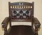 Antique Victorian Aesthetic Movement Style Leather Armchair, 1860s 4