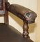 Antique Victorian Aesthetic Movement Style Leather Armchair, 1860s, Image 10