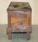 Antique 18th Century Six Plank Heavily Burred Chestnut Chest, 1760s 18