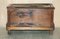 Antique 18th Century Six Plank Heavily Burred Chestnut Chest, 1760s 3