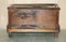 Antique 18th Century Six Plank Heavily Burred Chestnut Chest, 1760s, Image 3