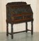 Antique Chinese Hand Carved Bureau Writing Desk & Armchair, 1940s, Set of 2, Image 3