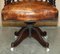 Brown Leather William IV Hardwood Chesterfield Captains Armchair, 1830s 9