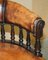 Brown Leather William IV Hardwood Chesterfield Captains Armchair, 1830s, Image 6