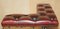 Guardabarros Chesterfield victoriano de cuero para chimenea, Imagen 9