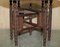 Large Vintage Moroccan Hand Carved Folding Tray Table from Liberty 5