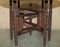 Large Vintage Moroccan Hand Carved Folding Tray Table from Liberty, Image 5