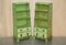 Regency Hand Painted Sheraton Waterfall Bookcases, 1810s, Set of 2, Image 1