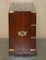 Hardwood & Brass Inlaid Campaign Chest of Drawers, 1920s, Image 14