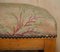 Biedermeier Swedish Walnut Dressing Table Stool with Embroidered Top, 1880s 6