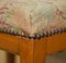 Biedermeier Swedish Walnut Dressing Table Stool with Embroidered Top, 1880s, Image 10