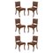 Vintage Chesterfield Hardwood Oxbood Leather Dining Chairs, Set of 6 1
