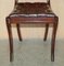 Vintage Chesterfield Hardwood Oxbood Leather Dining Chairs, Set of 6 9