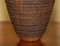 Large Ornately Hand Carved Wooden Vase 8