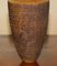 Large Ornately Hand Carved Wooden Vase 15