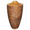 Large Ornately Hand Carved Wooden Vase 1