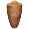 Large Ornately Hand Carved Wooden Vase, Image 1
