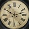 19th Century French Steel Wall Clock with New Movement and Roman Numerals, 1880s 12