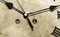 19th Century French Steel Wall Clock with New Movement and Roman Numerals, 1880s 14