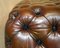 Brown Leather Chesterfield Footstool Ottoman from George Smith, Image 6