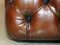 Brown Leather Chesterfield Footstool Ottoman from George Smith 7
