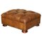 Leather Chesterfield Footstool from Ralph Lauren, Image 1