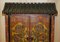 Vintage Chinese Red Dragons Painted Pagoda Top Wardrobe with Drawers, Image 2