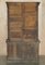 Jacobean Linen Fold Carved Zinc Lined Astral Glazed Bookcase, Image 20