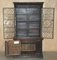 Jacobean Linen Fold Carved Zinc Lined Astral Glazed Bookcase, Image 12