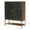 Chichester Black Vellum Shelveing Storage Cabinet by Julian for Pollock, Image 1