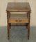 English Country House Oak Single Drawer Side Table, 1940s, Image 17