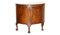 Flamed Hardwood Claw & Ball Foot Demi Lune Sideboard, 1900s 1