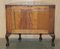 Flamed Hardwood Claw & Ball Foot Demi Lune Sideboard, 1900s 17