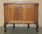Flamed Hardwood Claw & Ball Foot Demi Lune Sideboard, 1900s, Image 17