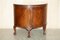 Flamed Hardwood Claw & Ball Foot Demi Lune Sideboard, 1900s 2