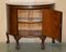 Geflammtes Hartholz Demi Lune Sideboard, 1900er 19