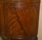 Flamed Hardwood Claw & Ball Foot Demi Lune Sideboard, 1900s 10