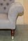 Grey Butterfly Chesterfield Armchair 11