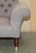 Grey Butterfly Chesterfield Armchair, Image 11