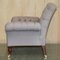 Grey Butterfly Chesterfield Armchair, Image 18