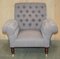 Poltrona Chesterfield Butterfly grigia, Immagine 4