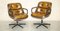 Vintage Brown Leather Office Chairs attributed to Charles for Pollock, Image 2