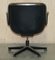 Vintage Brown Leather Office Chairs attributed to Charles for Pollock 13
