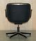 Vintage Brown Leather Office Chairs attributed to Charles for Pollock 18